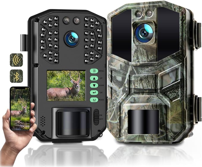 mavoa® Wildcamera - Buitencamera met nachtzicht - Buitencamera wifi met app