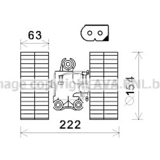 Elektromotor, interieurventilator AVA COOLING MS8633
