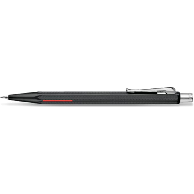 Caran d'ache ecridor vulpotlood 0,7 mm racing, verchroomd mat zwart