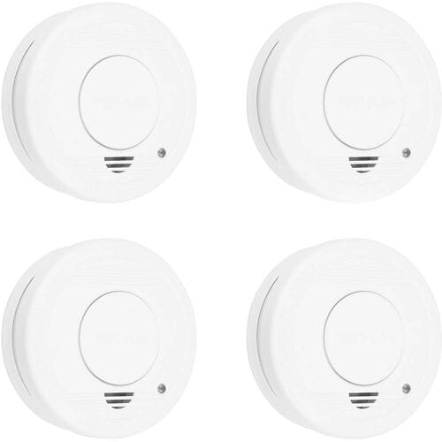 Smartwares 10.100.41 - Rookmelder 4st 85dB - 1 Jaar batterij, 10 jaar sensor - TUV Gecertificeerd - Brandmelder
