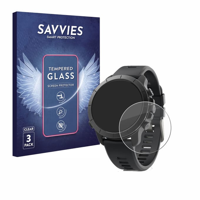 Savvies - Glas Screenprotector voor Wahoo Elemnt Rival - Gehard Beschermglas 9H 3 Stuks