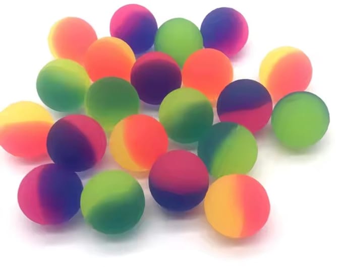 AWR Stuiterballen Set - Bouncing Balls voor binnen en buiten - 6 stuks