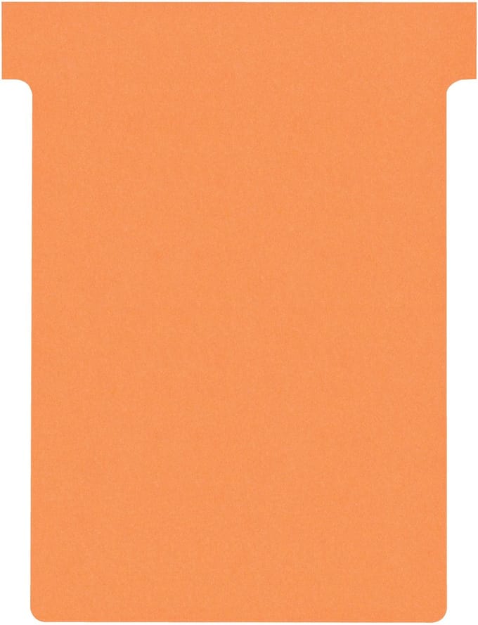 Nobo T-planbordkaarten index 3, ft 120 x 92 mm, oranje