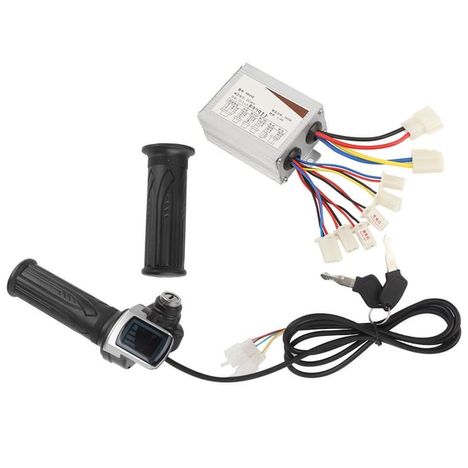 36V350W Elektrische Kwantiteit Gashandvat met Vergrendeling Controller Accessoire voor Elektrische Fiets white