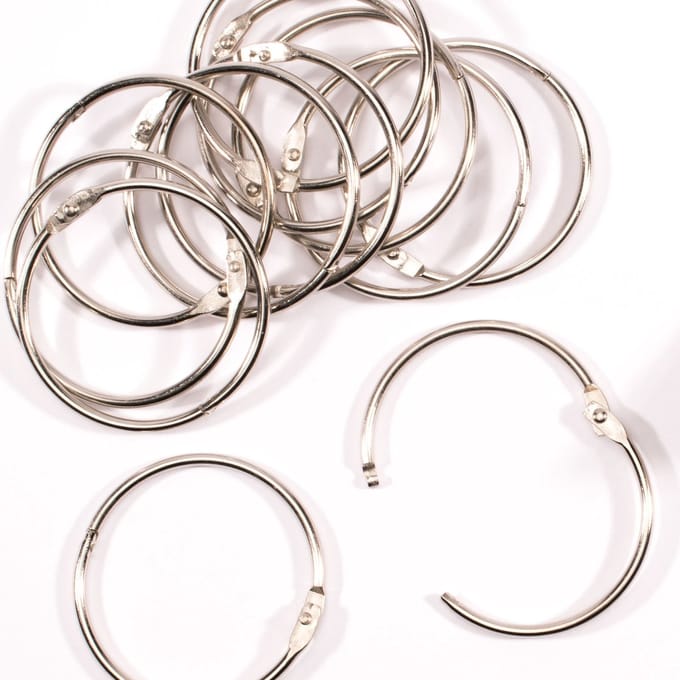 Vaessen Creative Boekbindringen - 50mm - 24 stuks - Zilver