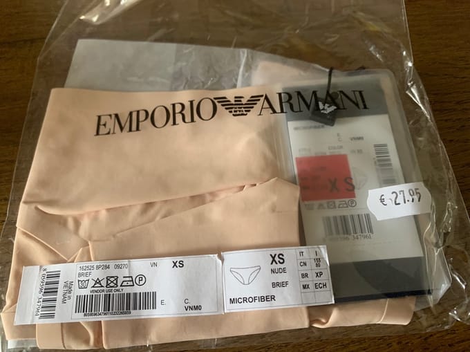 Emporio Armani Brief Beige maat XS