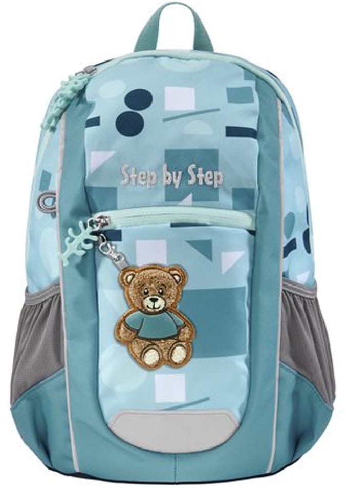 Step by Step rugzak Kiga Maxi Backpack 10L Teddy Carlo Lichtblauw