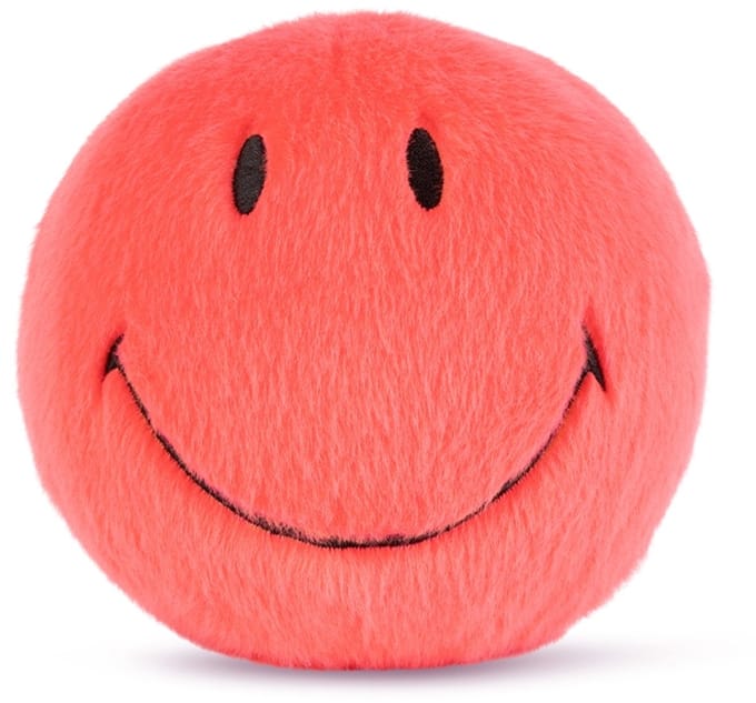 Smiley Fuzzy Bright Coral 13 cm - ECO