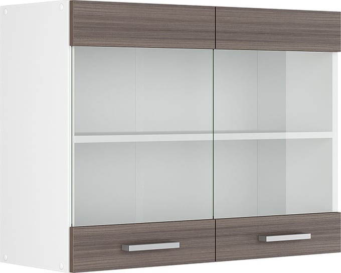 Vicco R-Line Hangkast – 80 cm met glazen deuren Grijs