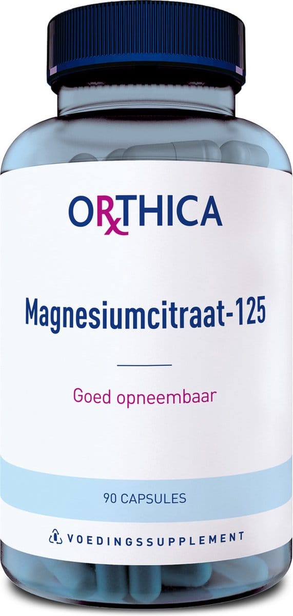 Orthica Magnesiumcitraat-125 - goed opneembaar - 90 capsules