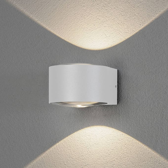 KonstSmide - Buitenlamp Up - Down Gela wit - LED