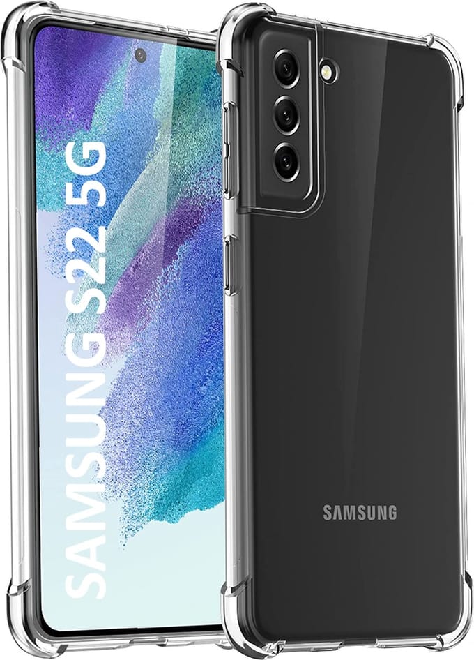 Hoesje voor Samsung Galaxy S22 5G backcover Shockproof siliconen Transparant