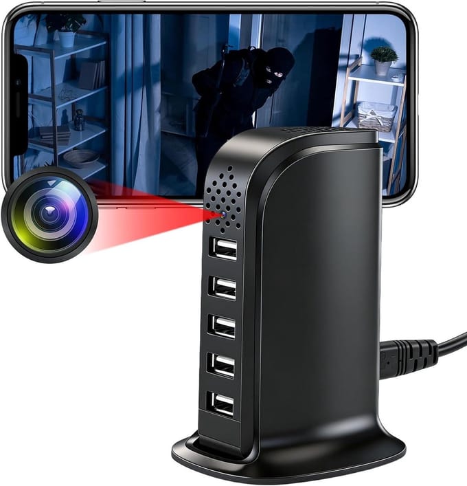 Verborgen Camera - Mini Camera - Thuis Beveiligen - Bewegingsdetectie Alarm - 30 x 50 x 70 mm - Zwart
