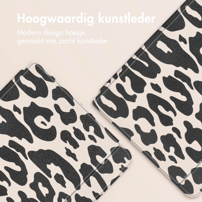 imoshion Design Slim Hard Case Bookcase voor de Kobo Clara Colour / BW - Leopard