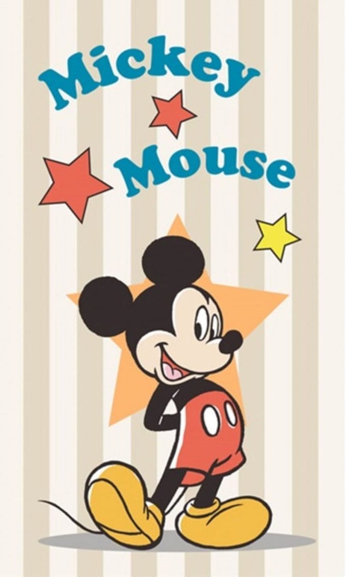 Disney Mickey Star handdoek, gezichtshanddoek, handdoek 30x50 cm