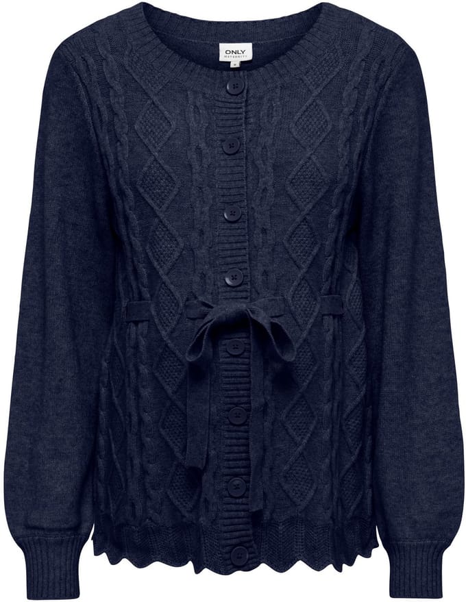 ONLY - OLMKALLU L/S O-NECK BELT CARDIGAN KNT - Dames - Cardigans