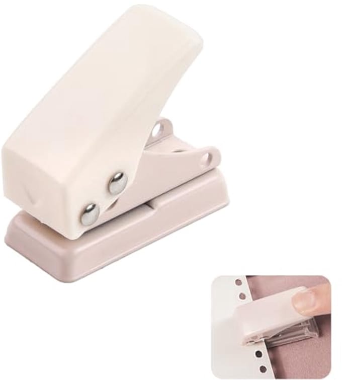Mini perforator met één gat - Draagbare handperforator voor papier en karton