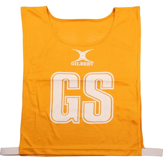Gilbert Netball Monochrome Netball Bibs - Medium - Amber