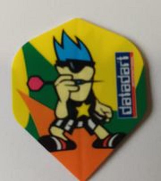 Datadart cartoon Dart Flights - 10 sets (30 stuks) - 75 micron dik