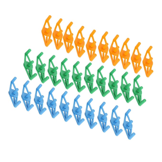 30 stuks Low Stress Training Clips Verstelbaar Herbruikbaar Plastic Plant Stengel Buiger Trainingsclips voor orange