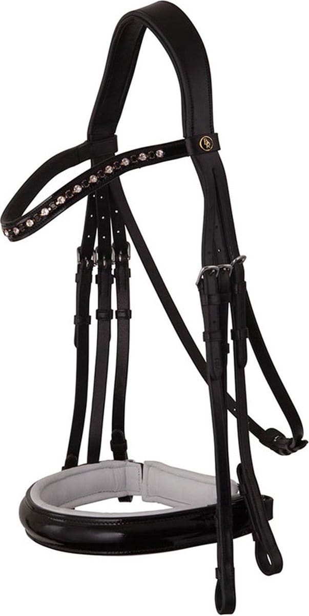 BR Stang & Trens Hoofdstel Wendover Zwart/Wit - Full