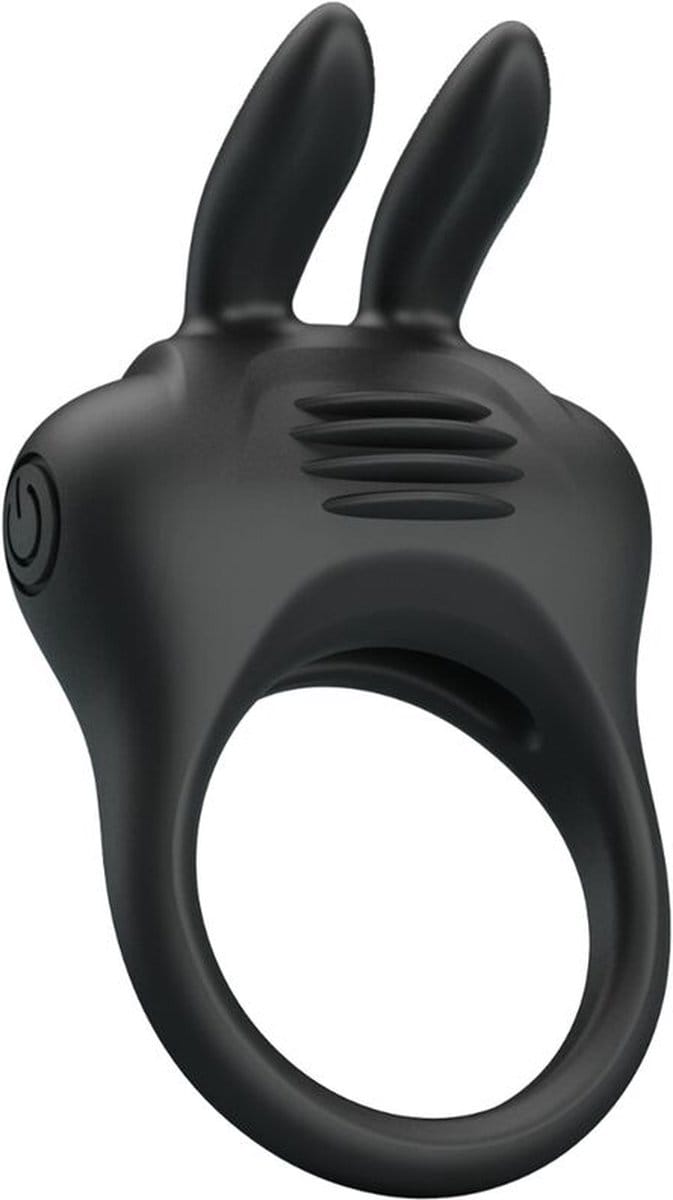 Pretty Love - Davion - Vibrende Cockring - Met Clitoris Stimulator - Zwart