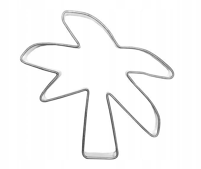 Palmvorm koekjesuitsteker 6 cm - metaal