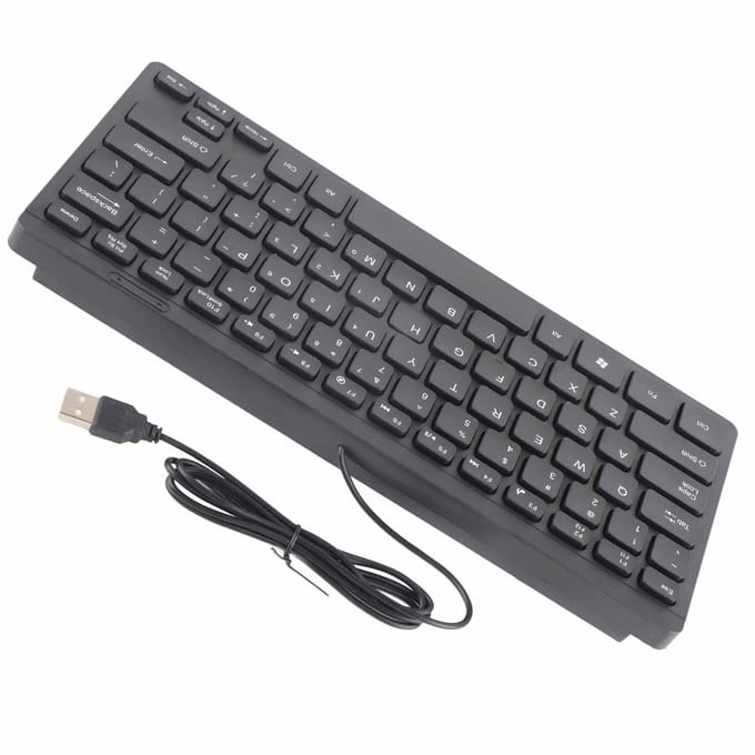 Mini Toetsenbord USB Bedraad Waterdicht Multimedia Toetsenblok Draagbare Laptop Accessoires K1000