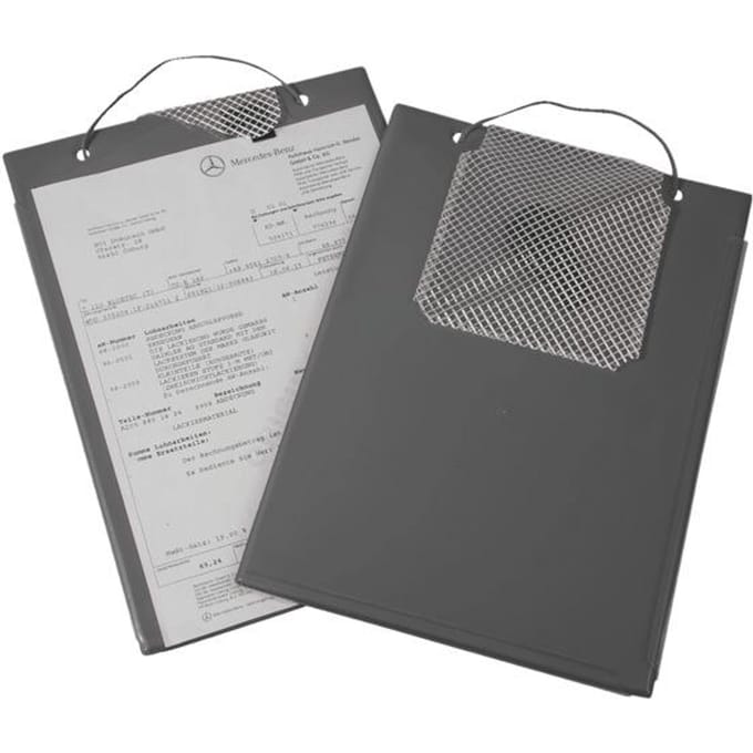 EICHNER Edge besteltas, voor DIN A4 documenten, sleutelvak, B 230 x D 5 x H 330 mm, 10 stuks, grijs