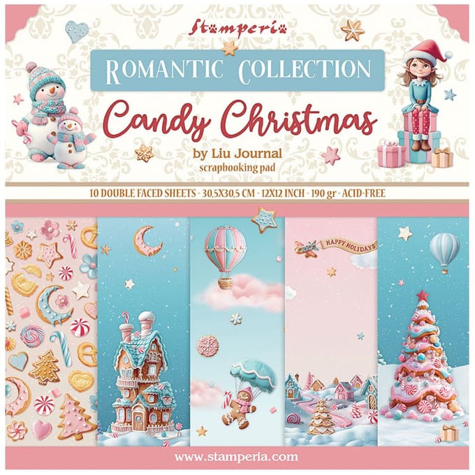 Scrapbook blok "Candy Christmas"