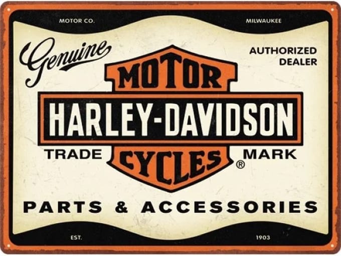 Wandbord - Harley Davidson – Parts And Accesories