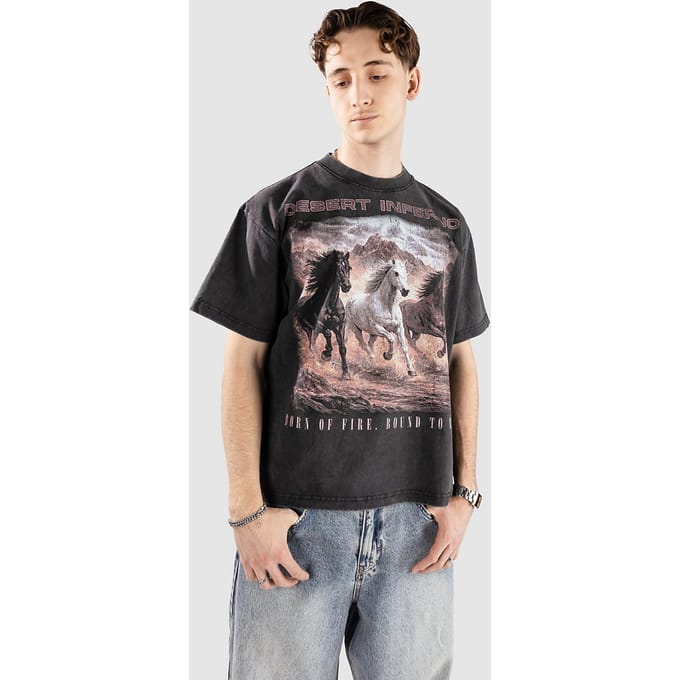 Ninth Hall Desert Inferno Cropped T-Shirt zwart