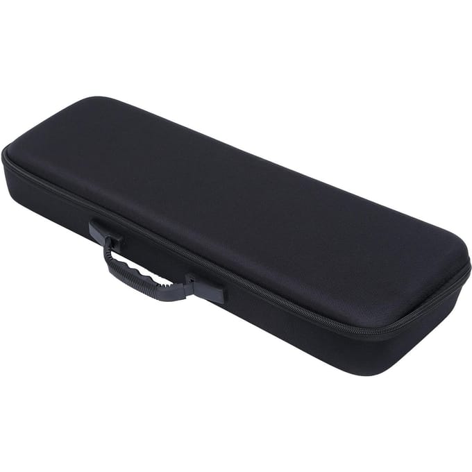 Hengelhoes EVA schokbestendig harde schaal vishengelmolen opbergtas organizer black