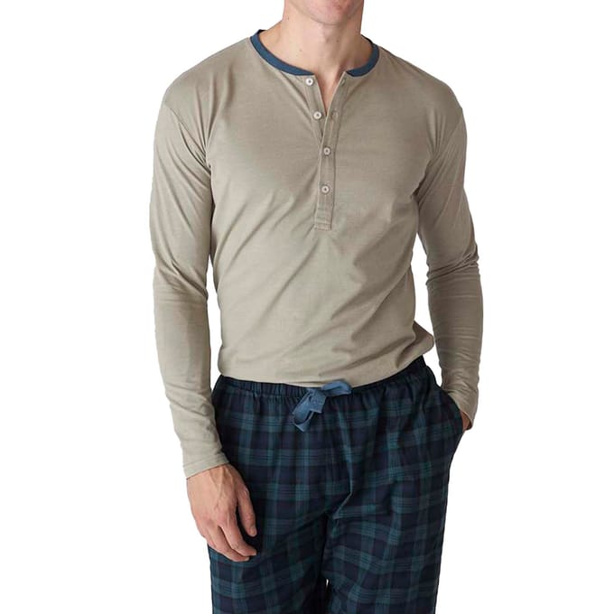 JJBFP5602 Katoenen herenpyjama met lange mouwen