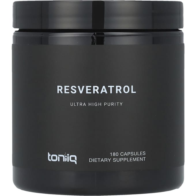 Toniiq, Resveratrol, 600 mg, 180 capsules (300 mg per capsule)