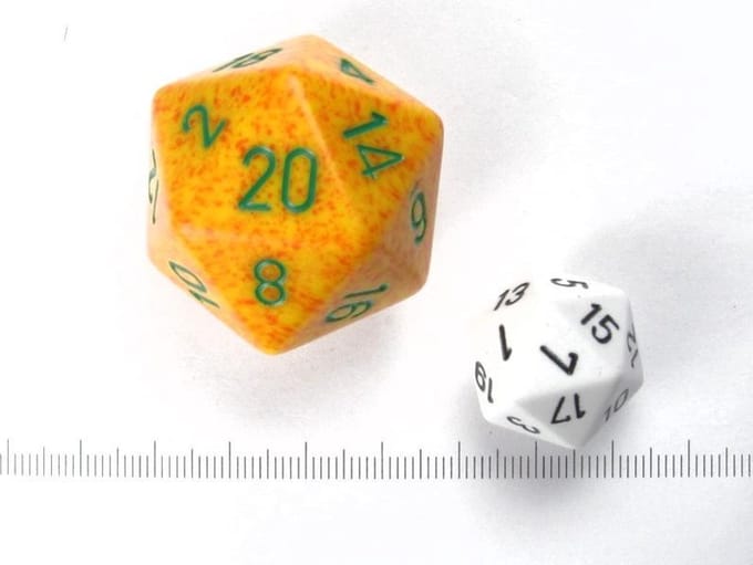Dobbelsteen D20 Lotus Speckled 34mm - Accessoires
