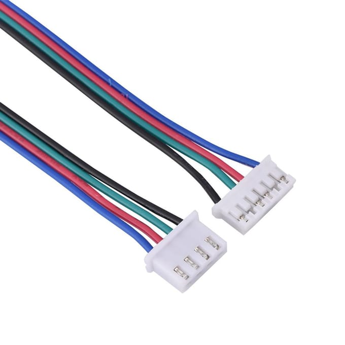 HX2.54 4-pins 6-pins Witte Dubbele Aansluitkabel voor 3D-printer Stappenmotoren 1000mm blue