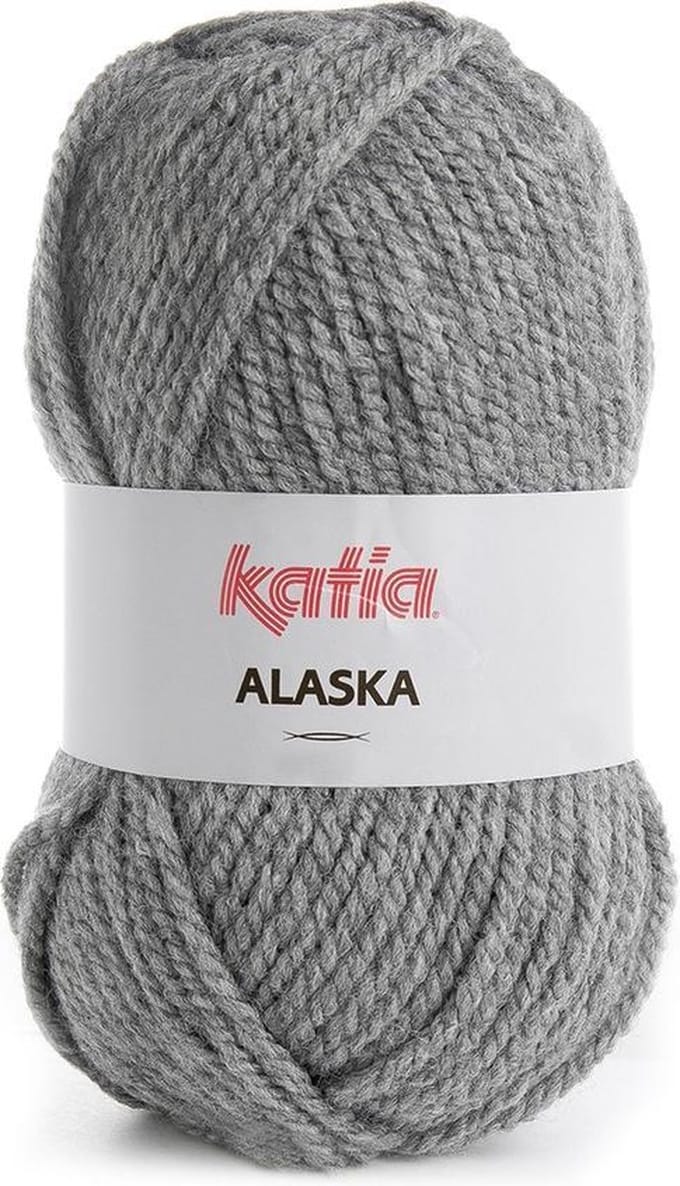 Katia Alaska - 43 medium grijs - Acryl Garen