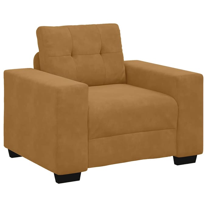vidaXL - Sofastoel - Bruin - 100x78x80 - cm - Fluweel