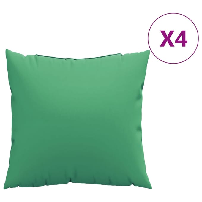 vidaXL - Bankkussens - 4 - st - 60x60 - cm - stof - groen