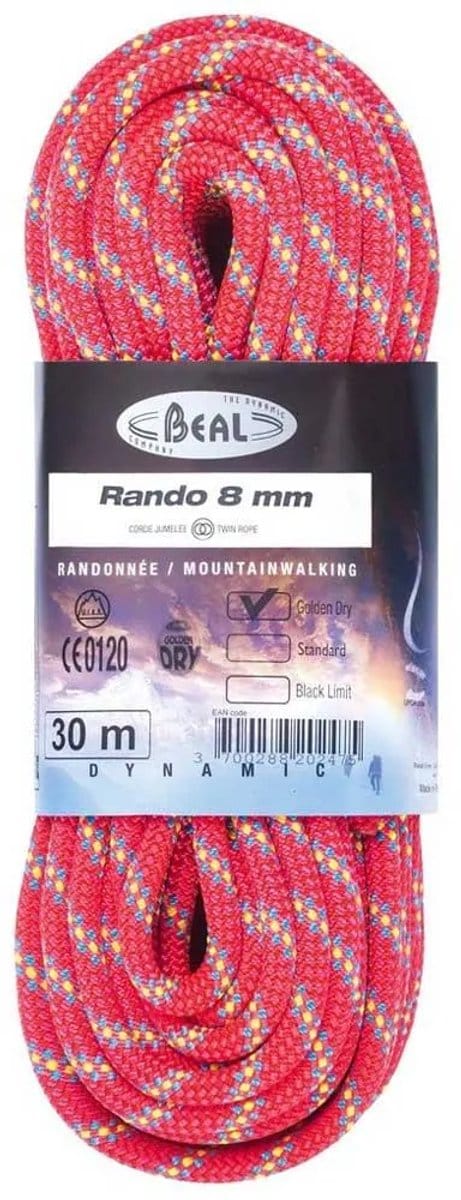 Beal Rando Golden Dry 8 Mm Touw Roze 30 m