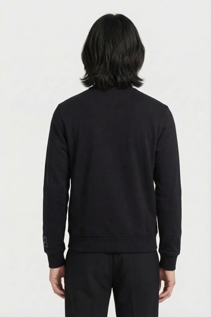 Karl Lagerfeld Black Sweat Zip Jacket Größe: XL | Bomberjacken Outlet | Herren | Schwarz