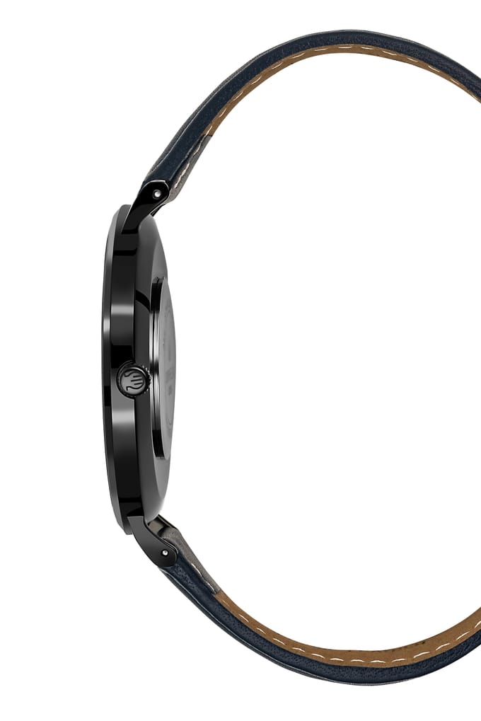 Orphelia Blackline OR61802 Horloge - Leer - Blauw - Ø 41 mm