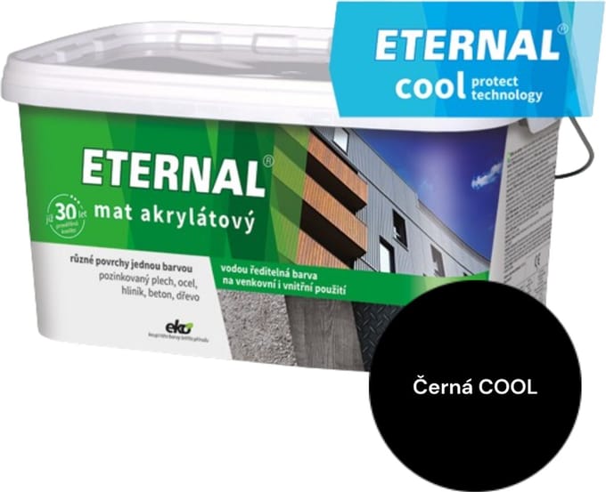Eternal MAT Acryl 5 kg, Zwart Cool