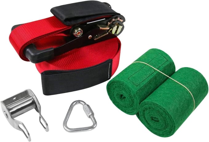 Outdoor Trainingslijn - Balans Set - Buiten Spelen - Robuuste Constructie - 15 Meter - Zwart
