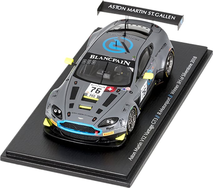 1:43 Aston Martin Vantage #76 Winnaar 3H Silverstone 2018 Sparkmodels