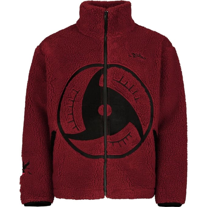 Naruto - Anime Tussenseizoensjas - Mangekyō Sharingan - S tot 3XL - voor Mannen - rood