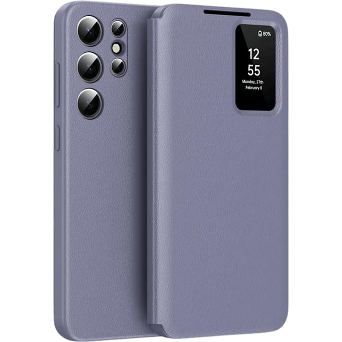 CaseBody Samsung Galaxy S25 Ultra Smart Cover Paars
