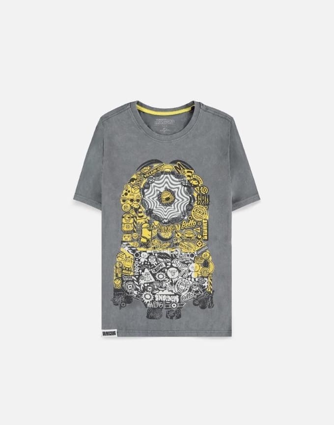 Minions Heren T-shirt - 2XL - Grijs