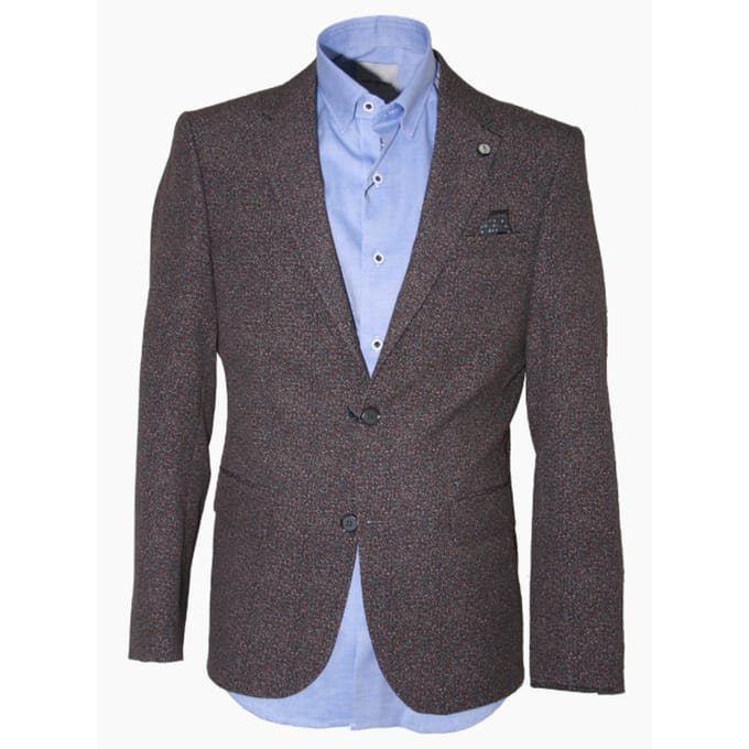 Carter & Davis - Casual colbert - Heren - 52 - Bordeau - Polyester - 2628-9433